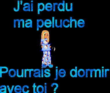 j'ai perdu ma peluche ??