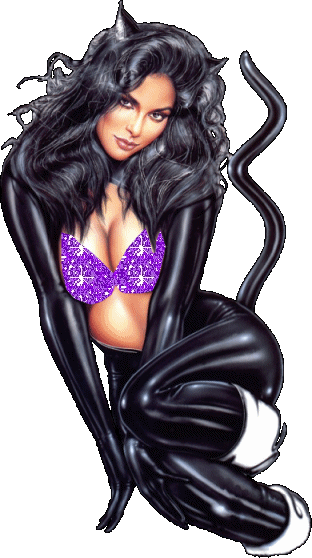 femme chat