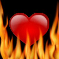 mon coeur est en feu pour toi !!!
